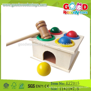 2015 El más nuevo juguete de martillo de madera del martillo de la bola del juguete de madera juguetes de madera del martillo